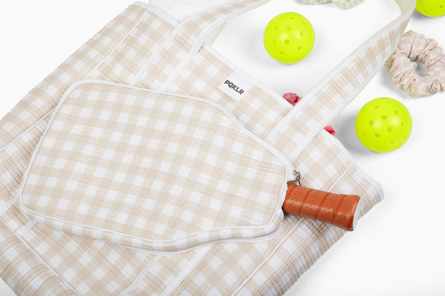Gingham Game Bag - Vanilla Volley