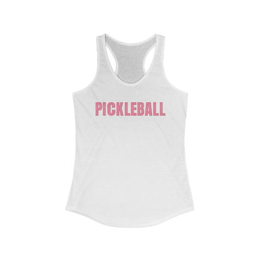Pink Pickleball Cheetah Racerback