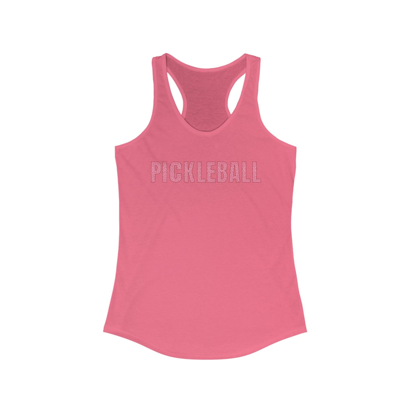 Pink Pickleball Cheetah Racerback