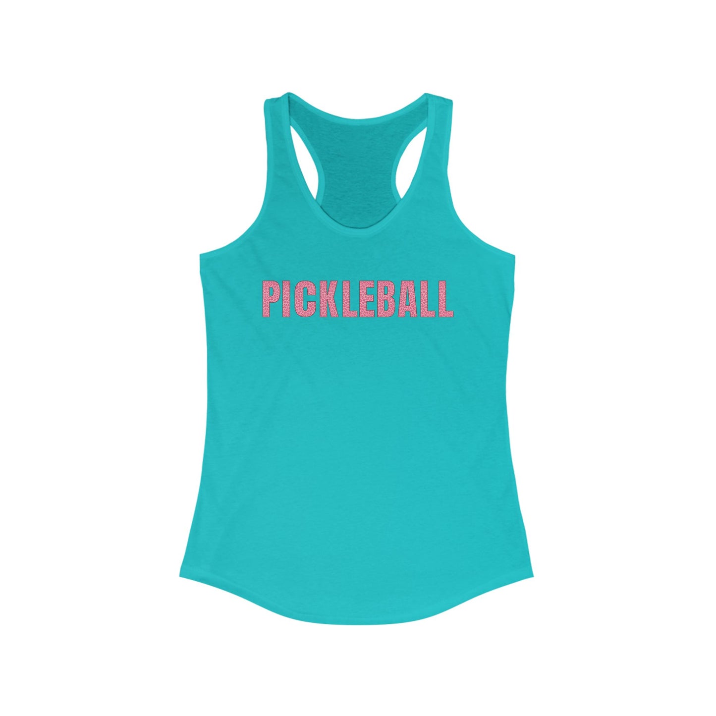 Pink Pickleball Cheetah Racerback