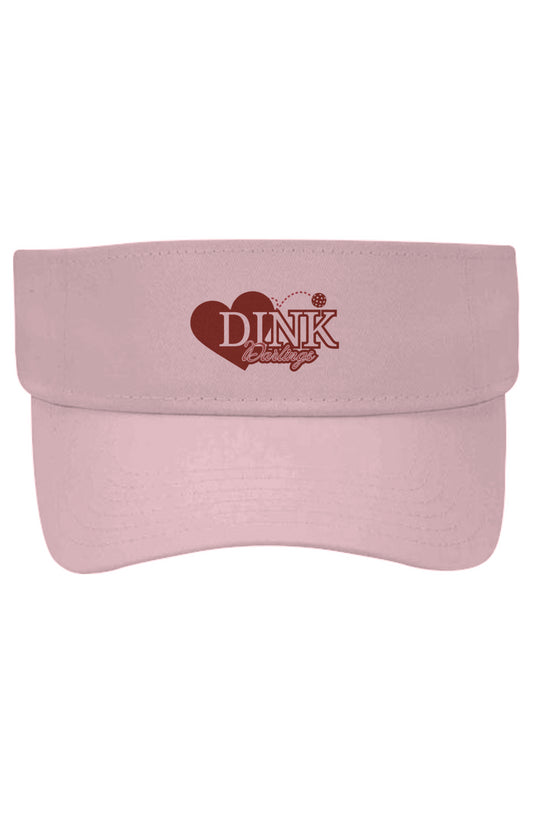 Pickleball Darling Sun Visor pink white old senior 60+ hat tennis sun out of face dink darlings 
