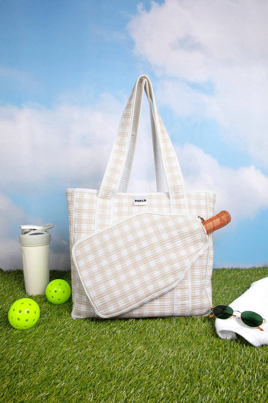 Gingham Game Bag - Vanilla Volley