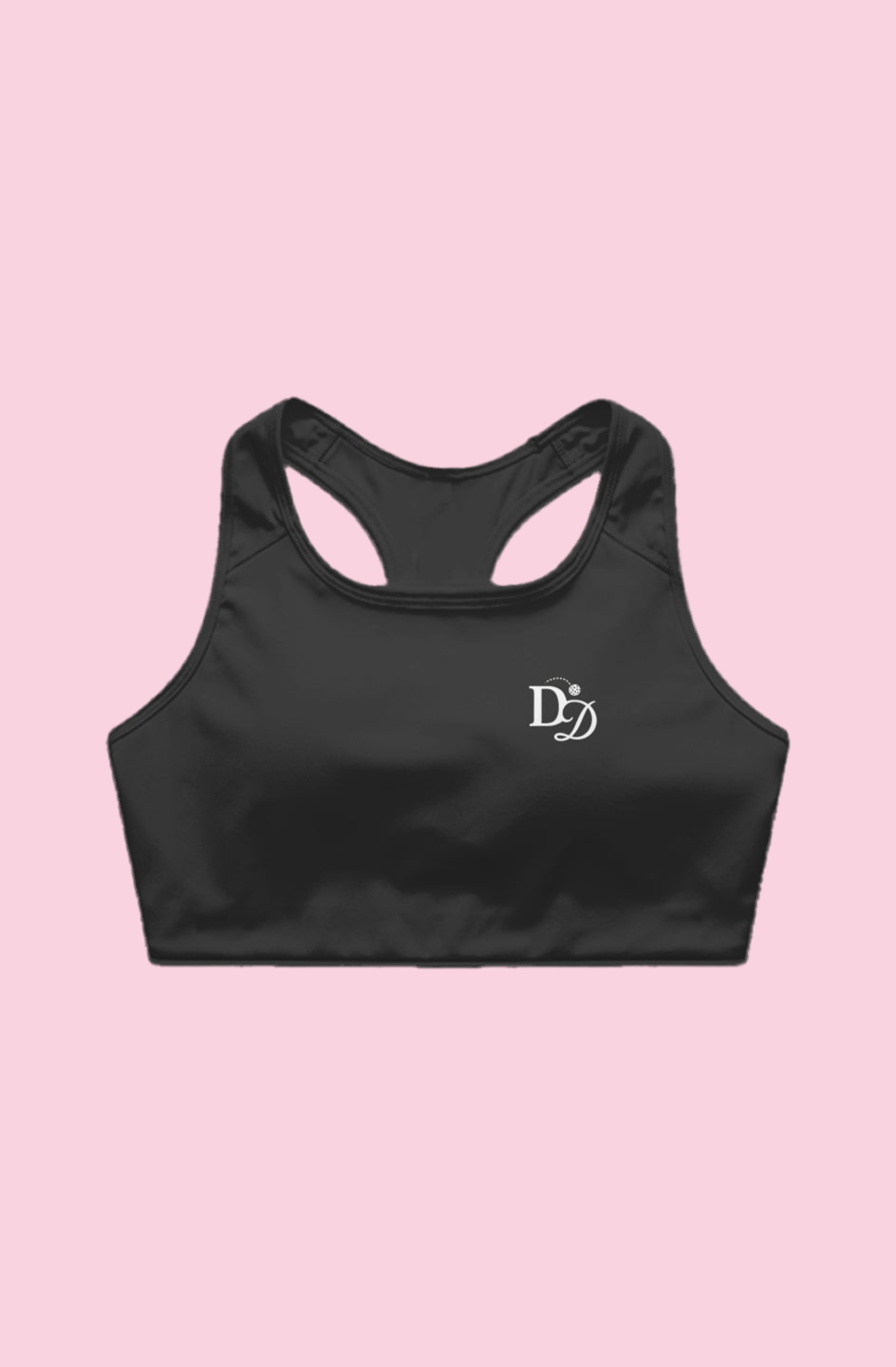 Pickleball Tennis Black Bra Athletic Top Tank Performance Sports 